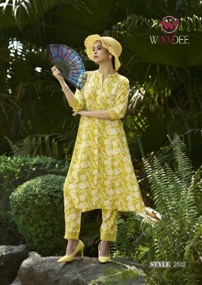Woodee by Shakira Premium Heavy Reyon printed top with bottom at budget range kurtis catalogs