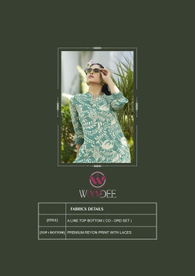 Woodee by Shakira Premium Heavy Reyon printed top with bottom at budget range kurtis catalogs