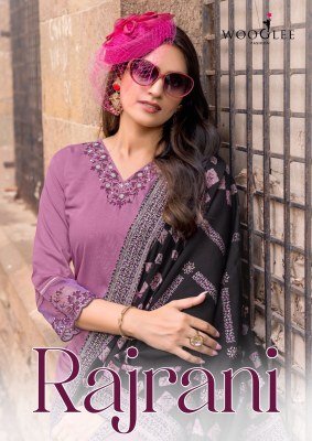 Wooglee Rajrani Viscose Weaving Thread Handwork Readymade Suits  wholesale catalogs
