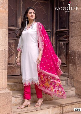 Wooglee Rajrani Viscose Weaving Thread Handwork Readymade Suits  readymade suit catalogs