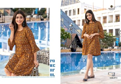 Yami Fashion by SENSE Has Launched new Printed  Tunic Catalog  western wear catalogs