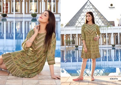 Yami Fashion by SENSE Has Launched new Printed  Tunic Catalog  western wear catalogs