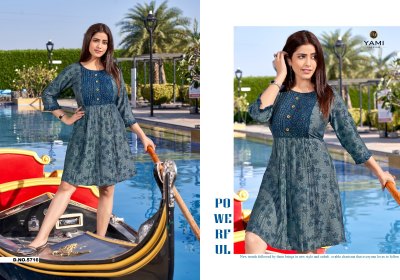 Yami Fashion by SENSE Has Launched new Printed  Tunic Catalog  western wear catalogs