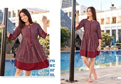 Yami Fashion by SENSE Has Launched new Printed  Tunic Catalog  western wear catalogs