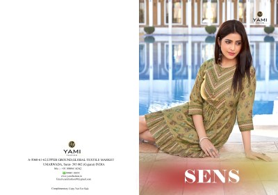 Yami Fashion by SENSE Has Launched new Printed  Tunic Catalog  western wear catalogs