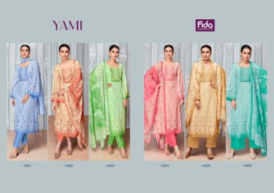 Yami by Fida present digital Karachi cotton printed unstitched dress material catalogue at low rate salwar kameez catalogs