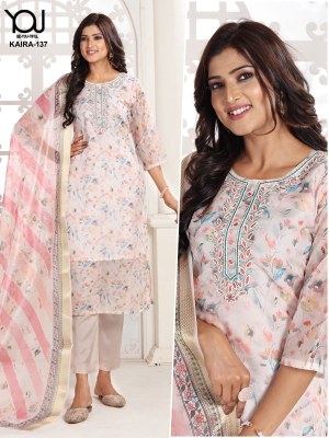 You choice by Kaira heavy organza printed readymade suit catalogue at affordable rate readymade suit catalogs