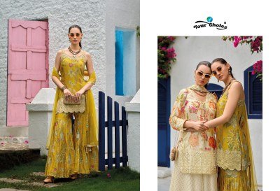 Your Choice Ginni 5 Designer Girls Sharara Set Heavy Chinon with Soft Organza Dupatta Wholesale  kurtis catalogs