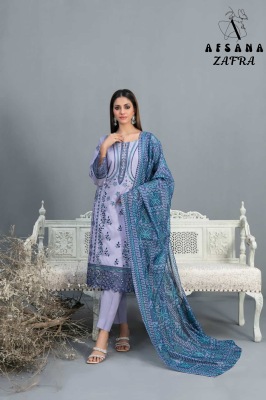 Zafra by Afsana roman boring embroidered karachi suit catalogue at amaviexpo readymade suit catalogs