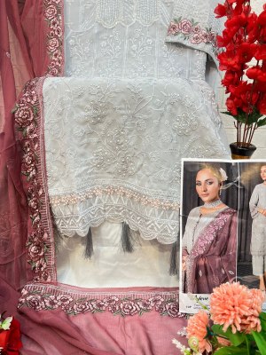 Zaha by Mylene vol 1 georgette with heavy embroidered unstitched suit catalogue pakistani suit catalogs