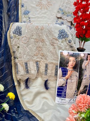 Zaha by Mylene vol 1 georgette with heavy embroidered unstitched suit catalogue pakistani suit catalogs