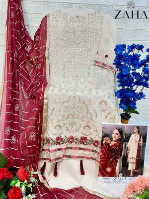 Zaha by Mylene vol 1 georgette with heavy embroidered unstitched suit catalogue pakistani suit catalogs