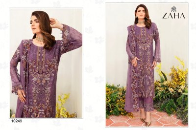 Zaha by Shezlin present fox georgette with heavy embroidered pakistani suit catalogue  pakistani suit catalogs