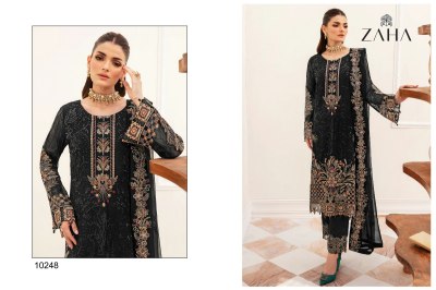 Zaha by Shezlin present fox georgette with heavy embroidered pakistani suit catalogue  pakistani suit catalogs