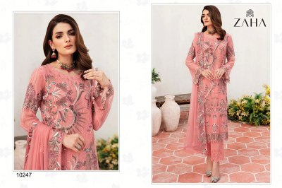 Zaha by Shezlin present fox georgette with heavy embroidered pakistani suit catalogue  pakistani suit catalogs