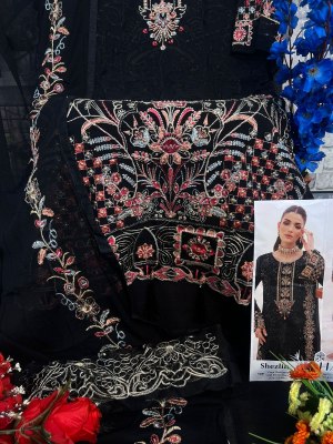 Zaha by Shezlin present fox georgette with heavy embroidered pakistani suit catalogue  pakistani suit catalogs