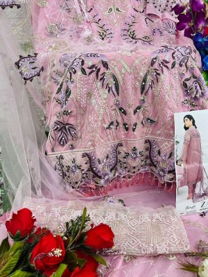 Zaha new ramsha vol 11 design no 10164 10165 10166 fox georgette embordered Pakistani suits wholesale   pakistani suit catalogs