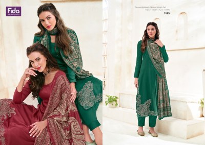 Zahavi by Fida fancy embroidered unstitched dress material catalogue at low rate salwar kameez catalogs