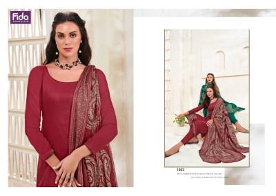 Zahavi by Fida fancy embroidered unstitched dress material catalogue at low rate salwar kameez catalogs