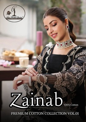 Zainab vol 1 by Missworld Choice Exclusive Karachi printed unstitched suit collection wholesale catalogs