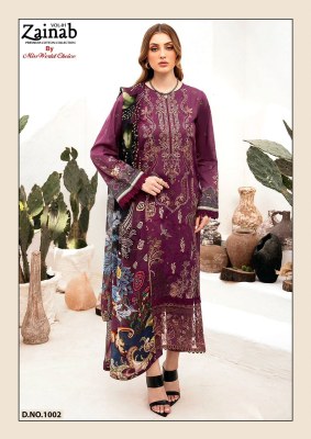 Zainab vol 1 by Missworld Choice Exclusive Karachi printed unstitched suit collection dress material catalogs