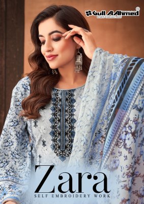 Zara Vol 1 by Gull Aahmed Pure Cotton Print With Exclusive Embroidery Work dress material collection wholesale catalogs