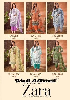 Zara Vol 1 by Gull Aahmed Pure Cotton Print With Exclusive Embroidery Work dress material collection dress material catalogs