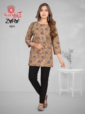 Zara vol 1 by Kundan fancy poplin cotton western wear top catalogue at low rate western wear catalogs