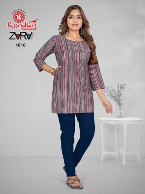 Zara vol 1 by Kundan fancy poplin cotton western wear top catalogue at low rate western wear catalogs