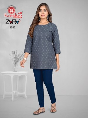 Zara vol 1 by Kundan fancy poplin cotton western wear top catalogue at low rate western wear catalogs