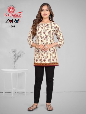 Zara vol 1 by Kundan fancy poplin cotton western wear top catalogue at low rate western wear catalogs