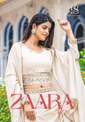 Zara vol 2 by 18 attitude designer fancy vichitra silk indo western catalogue at affordable rate Womens