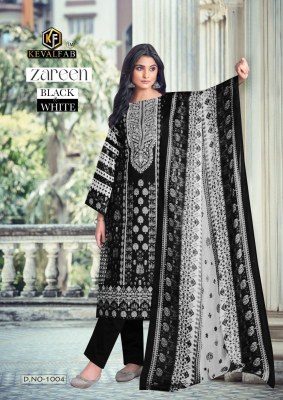 Zareen black and white by Keval fab fancy karachi suit catalogue at affordable rate Karachi suits catalogs