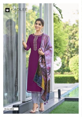 Zarin by Kadlee Hand work embroidered readymade suit catalogue at affordable rate  readymade suit catalogs