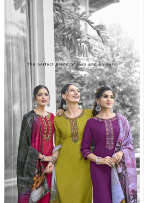 Zarin by Kadlee Viscose Hand embroidered ready made suit catalogue   readymade suit catalogs