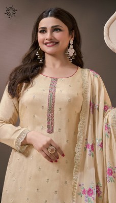 Zarkan by Vinay Embroidered Moonga silk unstitched dress material collection with low price salwar kameez catalogs