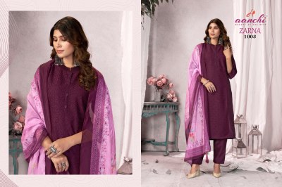 Zarna by Aanchi fancy printed readymade suit catalogue at affordable rate readymade suit catalogs