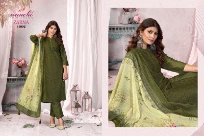 Zarna by Aanchi fancy printed readymade suit catalogue at affordable rate readymade suit catalogs