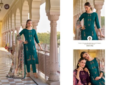 Zarqash vol 3 by Belliza Heavy Jam Designer Digital printed dress material catalogue at affordable rate salwar kameez catalogs