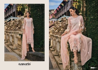 Zaveri Femina Organza embroidery  work  Readymade Salwar Suits Wholesaler  kurtis catalogs