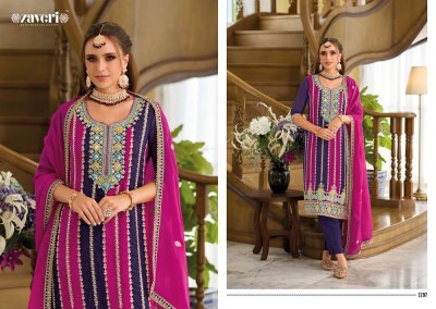 Zaveri Jasmine Readymade Organza Embordered Suits With Dupatta Set collection  readymade suit catalogs