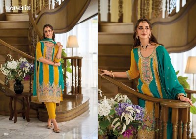 Zaveri Jasmine Readymade Organza Embordered Suits With Dupatta Set collection  readymade suit catalogs