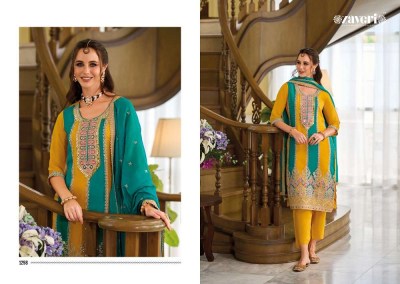 Zaveri Jasmine Readymade Organza Embordered Suits With Dupatta Set collection  readymade suit catalogs