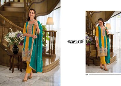 Zaveri Jasmine Readymade Organza Embordered Suits With Dupatta Set collection  readymade suit catalogs