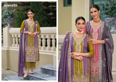 Zaveri Shanya premium silk with embroidery ready made suit catlouge readymade suit catalogs