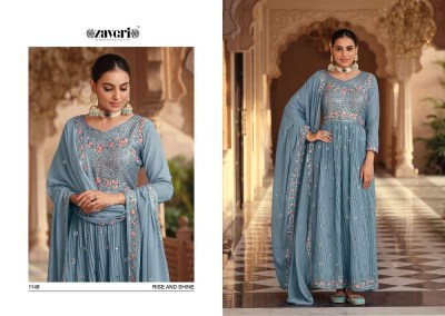 Zaveri Woman Beauty Apshra Georgette Readymade Gown Dress wholesaler  kurtis catalogs