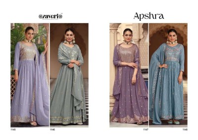 Zaveri Woman Beauty Apshra Georgette Readymade Gown Dress wholesaler  kurtis catalogs