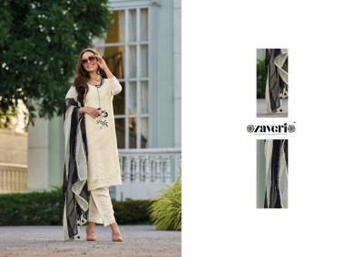 Zaveri by Rufi heavy organza with embroidered kurti pant and dupatta catalogue at wholesale price readymade suit catalogs