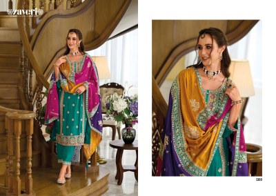 Zaveri by Twisha heavy chinon embroidered designer readymade suit catalogue at affordable rate readymade suit catalogs