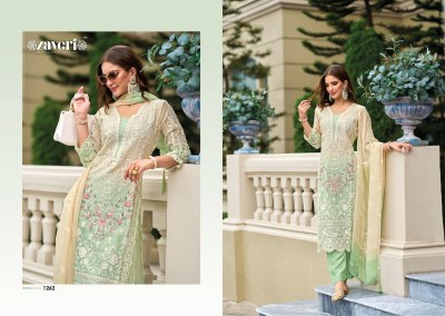 Zaveri by femina lunch soft organza with embroidery work kurti pant and dupatta kurtis catalogs